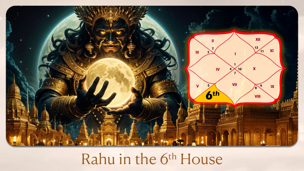 Rahu in the 6th house